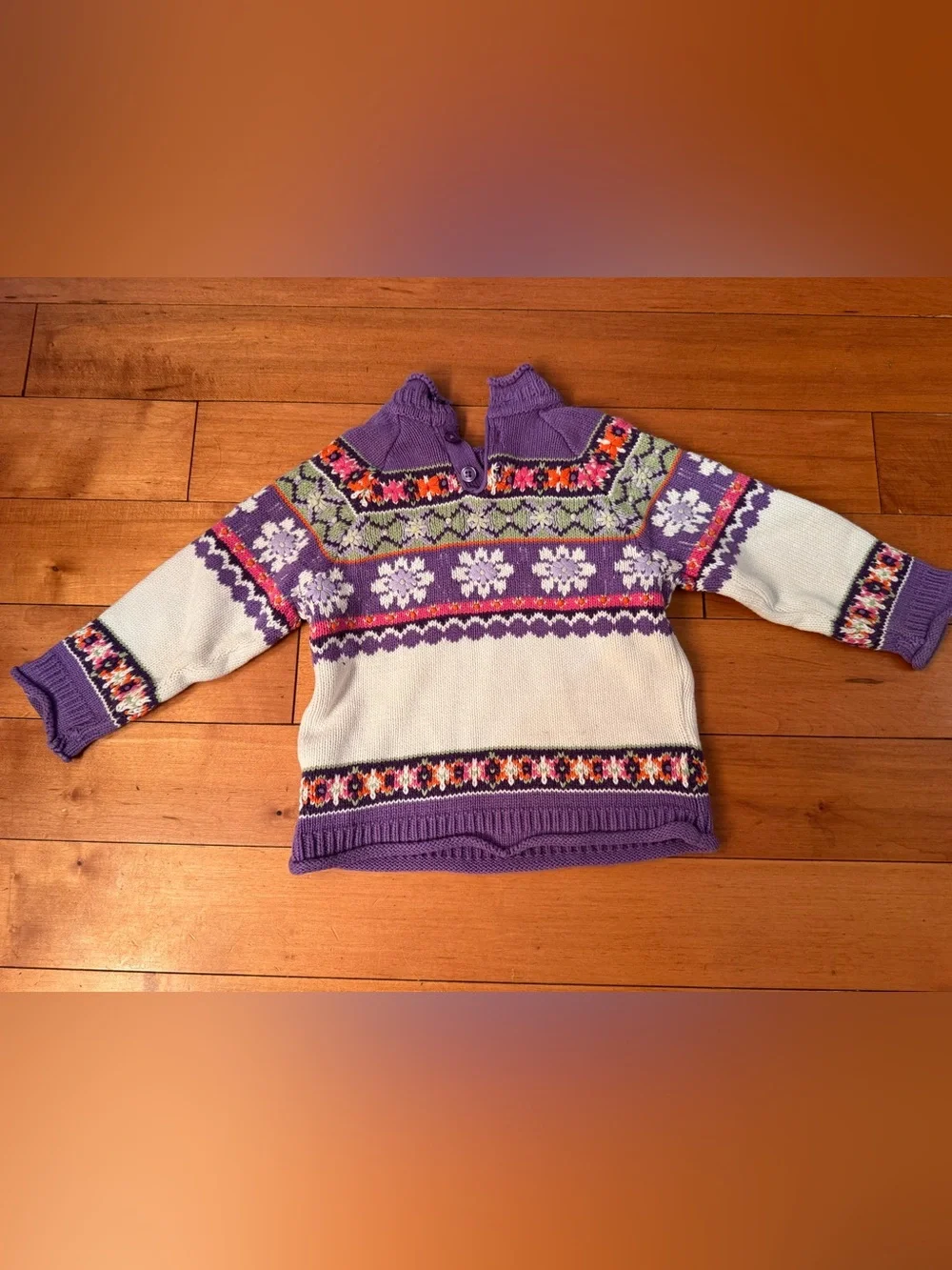 Fair Isle Mock-Neck Sweater